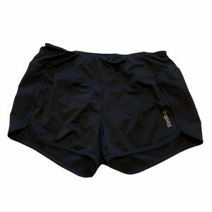 Black Reebok athletic shorts